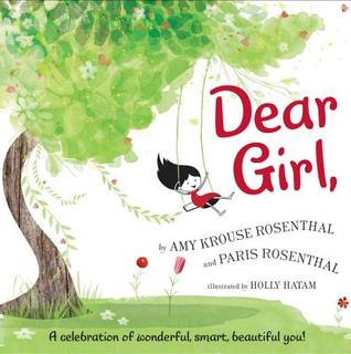 Dear Girl Book Cover showing a girl on a swing