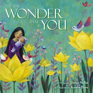 The Wonder That Is You Book Cover showing a field of flowers with a mother holding a baby