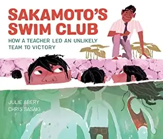 Sakamoto's Swim Club Children's Book Cover - Olympic Swim Team